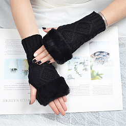 Polyacrylonitrile Fiber Yarn Knitting Fingerless Gloves&nbsp;COHT-PW0001-15C