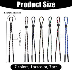 7Pcs 7 Colors Nylon Glasses Lanyard&nbsp;AJEW-CA0005-24