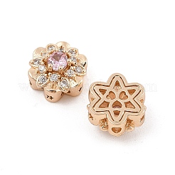 Rack Plating Brass Micro Pave Cubic Zirconia Beads&nbsp;KK-F879-03G-02