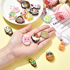 15Pcs 15 Styles Easter Theme Food Grade Eco-Friendly Silicone Beads&nbsp;SIL-CJ0002-71