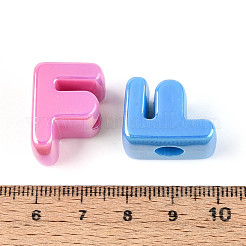 UV Plating Opaque Acrylic European Beads&nbsp;OACR-M027-03F