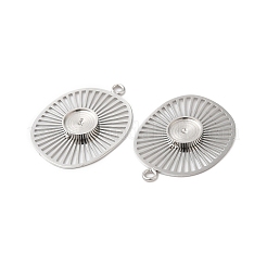 Non-Tarnish 304 Stainless Steel Pendant Cabochon Settings&nbsp;STAS-Q215-08P