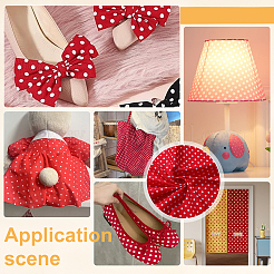 Polka Dot Pattern Cotton Fabric&nbsp;AJEW-PH0009-13A