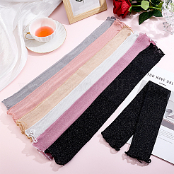 6 Pairs 6 Colors Polyester Long Oversleeves&nbsp;AJEW-ME0003-27