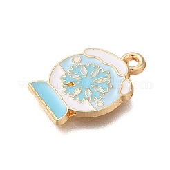 Christmas Theme Alloy Enamel Pendants&nbsp;FIND-M039-02G