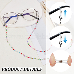 8Pcs 4 Styles Plastic Beaded Eyeglasses Chains&nbsp;AJEW-CN0006-18