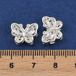 Brass Pave Cubic Zirconia Multi-strand Links&nbsp;ZIRC-F145-03S-01