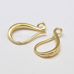 Brass Earring Hooks&nbsp;KK-L137-02G-NR