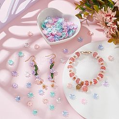300Pcs 6 Colors Resin Imitation Pearl Bead Caps&nbsp;RESI-NB0001-91