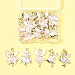 20Pcs 5 Styles Rack Plating Alloy Enamel Pendants&nbsp;ENAM-FS0002-89B