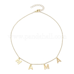 Mother's Day 304 Stainless Steel Letter MAMA Pendant Necklace&nbsp;NJEW-JN04702