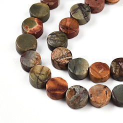 Natural Picasso Jasper/Polychrome Jasper Beads Strands&nbsp;G-N346-06A-04