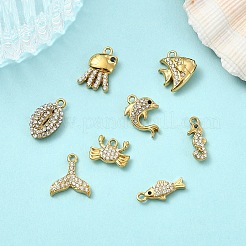 8Pcs 8 Styles 304 Stainless Steel Charms&nbsp;STAS-YW0003-33