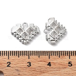 Rack Plating Brass Micro Pave Cubic Zirconia Pendants&nbsp;KK-K333-94P