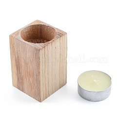 Natural Wood Candle Holder&nbsp;LS-AJEW-T002-01