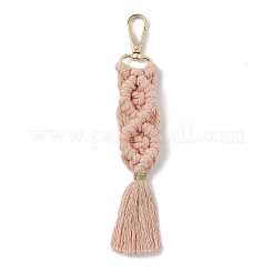 Handmade Macrame Nylon Thread Pendant Decorations&nbsp;HJEW-P019-06G