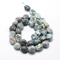 Natural Larimar Nuggets Beads Strands&nbsp;G-E271-128
