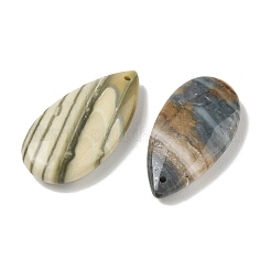 Natural Indian Green Line Jasper Pendants&nbsp;GG-CBAD7AB-02B