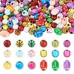 120Pcs 6 Styles Acrylic Beads&nbsp;OACR-TA0003-78