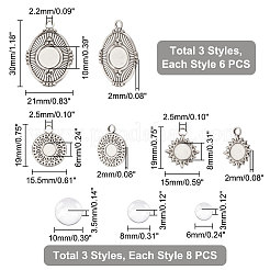 DIY Blank Photo Pendant Making Kit&nbsp;DIY-UN0004-17
