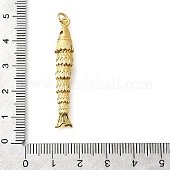 Brass Micro Pave Cubic Zirconia Pendants&nbsp;KK-R217-01G-04