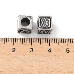 Retro 316 Surgical Stainless Steel European Style Beads&nbsp;STAS-L307-15AS-02