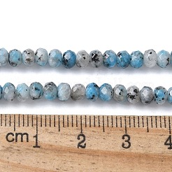 Dyed Natural Sesame Jasper Rondelle Beads Strands&nbsp;G-E316-2x4mm-A01