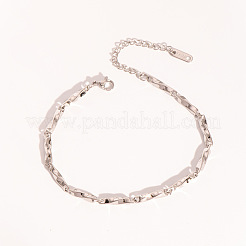 304 Stainless Steel Twist Link Chain Anklet for Women&nbsp;VF6522-4