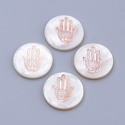 Freshwater Shell Cabochons&nbsp;BSHE-S622-10