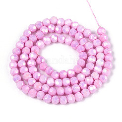 Anti-Tarnish Electroplate Glass Beads Strands&nbsp;X-EGLA-T021-4mm-15-01