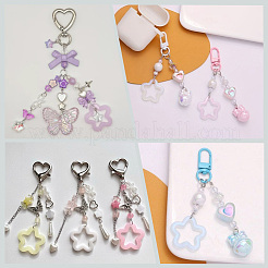 100Pcs Transparent Luminous Acrylic Pendants&nbsp;TACR-SP0001-18
