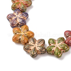 Painted Glass Beads Strands&nbsp;GLAA-B037-12B-12B