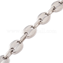 Non-Tarnish 304 Stainless Steel Coffee Bean Chain&nbsp;CHS-F017-01P