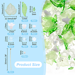 DIY Bluebell Acrylic Pendant Jewelry Making Kits&nbsp;DIY-HS0001-10