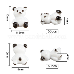 100Pcs 2 Style Opaque Resin Cabochons&nbsp;CRES-OC0001-07