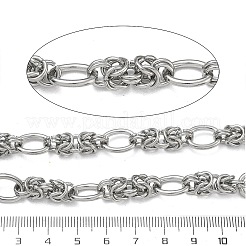 304 Stainless Steel Byzantine Chains&nbsp;SA-CBAF1D5-27P