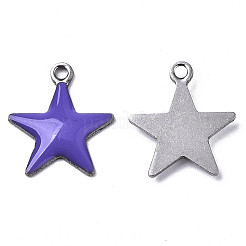 201 Stainless Steel Enamel Charms&nbsp;LS-STAS-N088-14C
