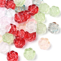 35Pcs Transparent Spray Painted Glass Beads&nbsp;GLAA-YW0001-73