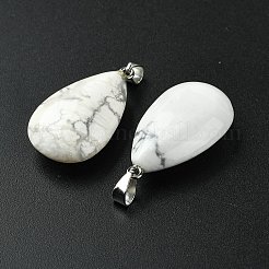 Natural Howlite Pendants&nbsp;GG-K002-09X