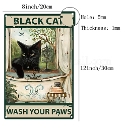 Vintage Metal Tin Sign&nbsp;AJEW-WH0157-040