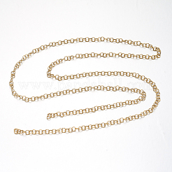 3.28 Feet Ion Plating(IP) 304 Stainless Steel Rolo Chains&nbsp;X-STAS-F094-21