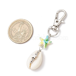 Natural Cowrie Shell Pendant Decorations&nbsp;HJEW-JM03313