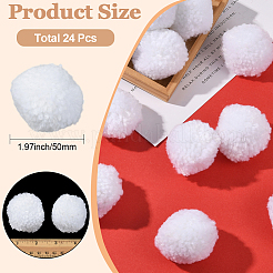 24Pcs Wool Soft Pompom Ball&nbsp;DIY-SC0031-31D-03