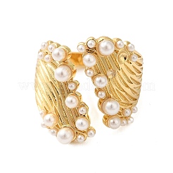 Brass Open Cuff Rings&nbsp;RJEW-A046-01G