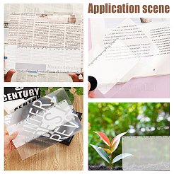 AHADEMAKER 10Pcs PVC Plasic Portable Credit Card Size Magnifying Lenses&nbsp;AJEW-GA0005-06
