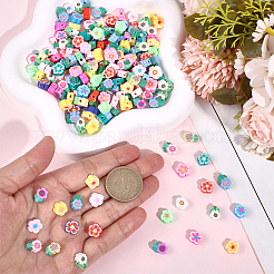 400Pcs 2 Styles Handmade Polymer Clay Flower Plum Blossom Beads&nbsp;CLAY-PA0001-32