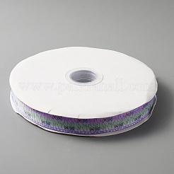 Polyester Printed Grosgrain Ribbon&nbsp;OCOR-WH0078-24B