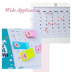 Flower Resin Glitter Powder Drawing Pins&nbsp;AJEW-FH0006-95B