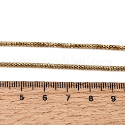 2MM Unisex 304 Stainless Steel Round Mesh Chain Necklaces&nbsp;NJEW-P356-06G