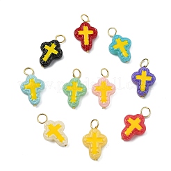 20Pcs 10 Colors Handmade Lampwork Pendants&nbsp;PALLOY-CJ00166